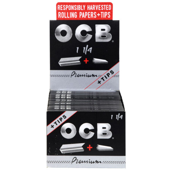 24PC DISPLAY - OCB Premium Rolling Papers & Tips