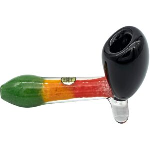 LA Pipes "Sattdown Rasta" Sherlock Glass Pipe