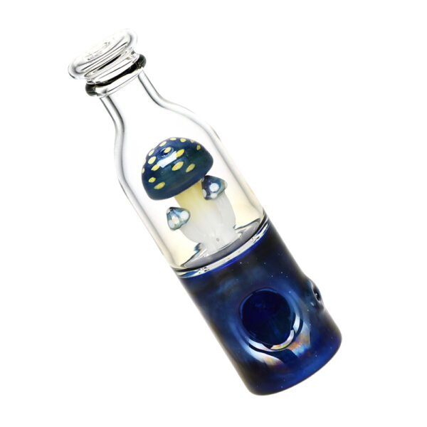 Pulsar Fungi Trio in Bottle Hand Pipe | 5.5"