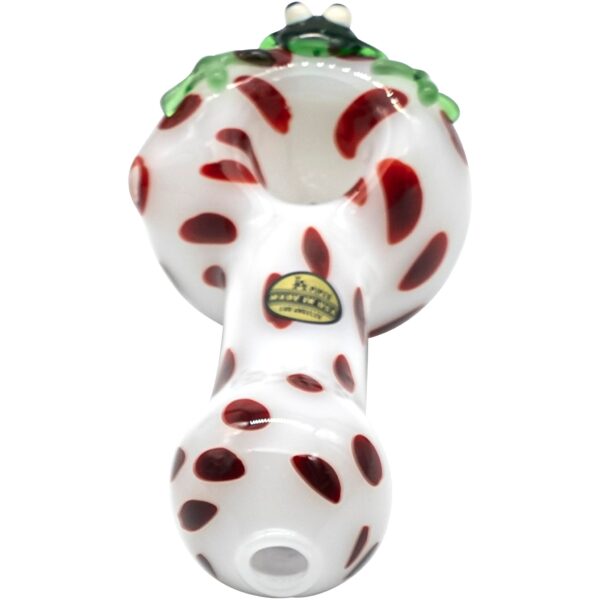 LA Pipes "Spotted Poison Frog" Spoon Glass Pipe