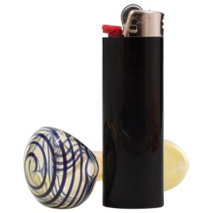 LA Pipes Spiral-Head Color Changing Glass Spoon Pipe