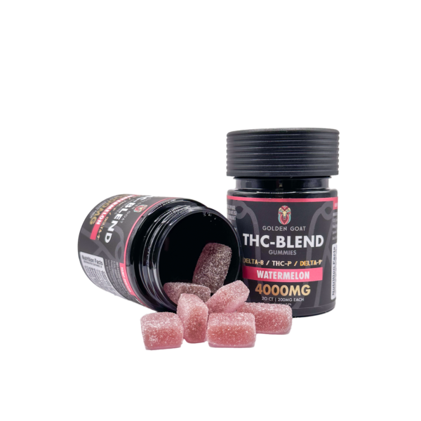 THC Blended 4000MG Infused Gummies Delta 8 / THC-P / Delta 9 - Watermelon