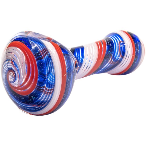 LA Pipes Stars and Stripes Independence Glass Spoon Pipe