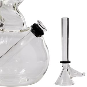 LA Pipes "Jacob's Ladder" Crystal Clear Zong Bong