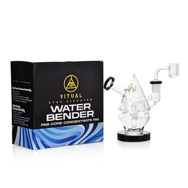 Ritual Smoke - Water Bender Fab Cone Concentrate Rig - Black