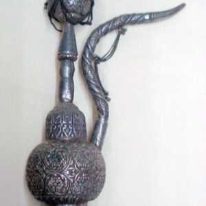 vintage antique collectible old silver hookah Tobacco smoking pipe