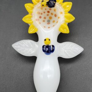 4" Sunflower Hand Pipe with Bees