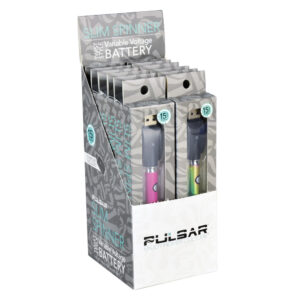 12 PC DISPLAY - Pulsar Slim Spinner VV Battery - 400mAh/Asst