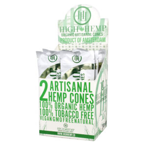 15PC DISPLAY - High Hemp Organic Artisanal Cones - 2pk