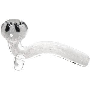 LA Pipes White Fritted Sherlock with Black 'Daisy' Fritted Bowl