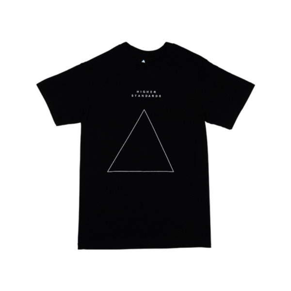 Higher Standards T-Shirt - Embroidered Triangle